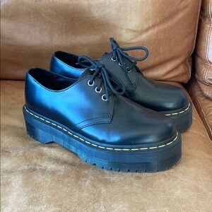 Dr. Martens 1461 Smooth Leather Platform Shoes